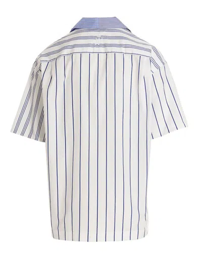 Jw Anderson J.w. Anderson Blue Cotton Multi Stripe Shirt