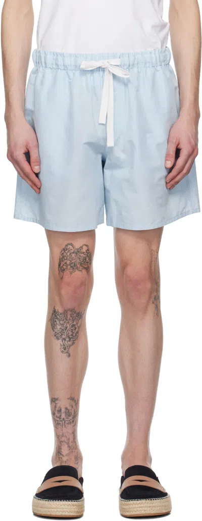 JW ANDERSON BLUE DRAWSTRING SHORTS