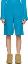 Jw Anderson Straight Leg Trousers Elastic Waistband In 825 Aqua