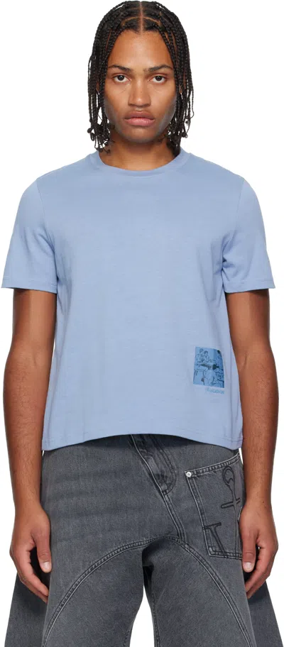 Jw Anderson Blue Mini Graphic T-shirt