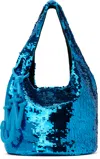 Jw Anderson W Anderson Womens Sequin-embellished Mini Plastic-blend Bag Aqua In 825 Aqua