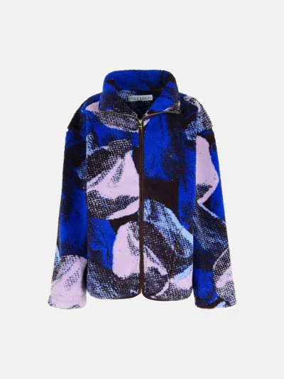 Jw Anderson Blue Polyester Blend Fleece