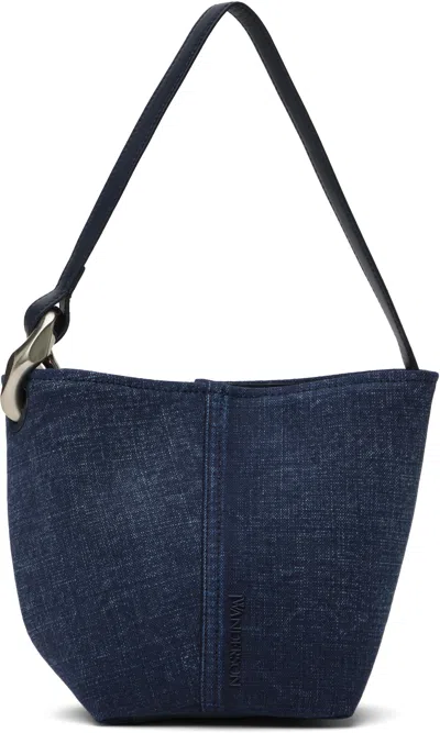 Jw Anderson Blue Small Jwa Corner Bucket Bag In 800 Blue