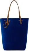 Jw Anderson Anchor Contrasting-trim Tote Bag In 800 Blue
