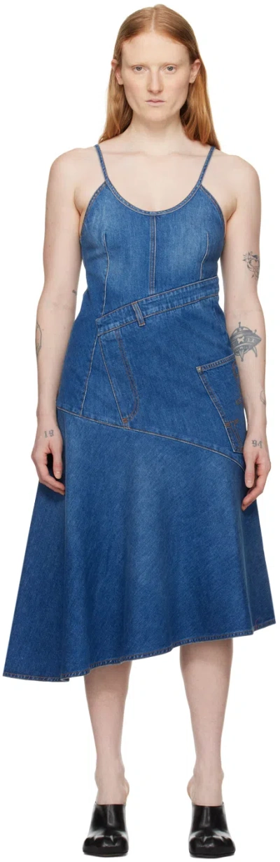 Jw Anderson Blue Cotton Clothing Dresses