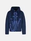 Jw Anderson Blue Wool Sweater In Blue