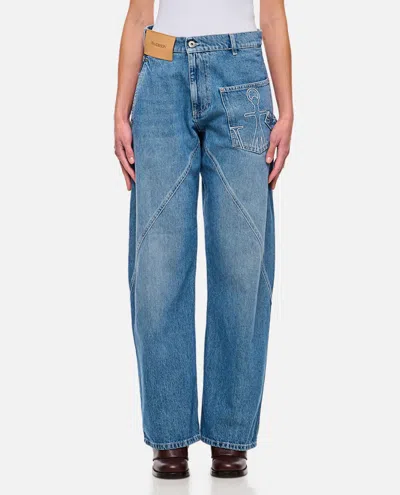 JW ANDERSON BLUE WORKWEAR STRAIGHT-LEG-JEANS