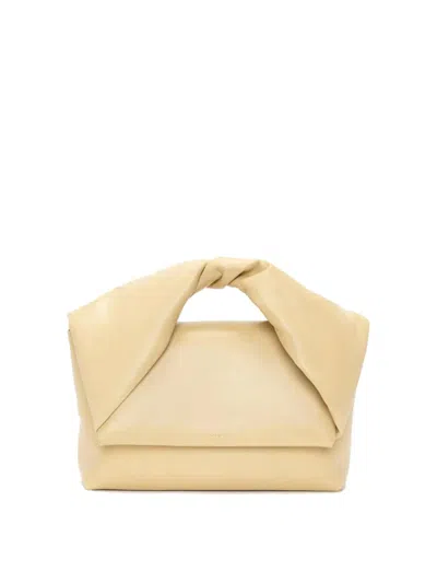 Jw Anderson Twister Midi Bag In Yellow
