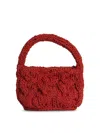 Jw Anderson Small Cable Knit Bag In Orange