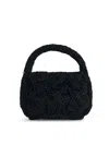 Jw Anderson J. W. Anderson Small Cable Knit Bag In Black
