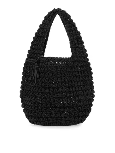 Jw Anderson Woven Bag In Black