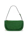 Jw Anderson Bumper Embellished Shoulder Bag In Green