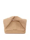 Jw Anderson Large Raffia Twister Top-handle Bag In Beige