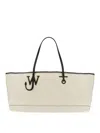 Jw Anderson J.w. Anderson Stretch Anchor Canvas Tote Bag In White