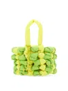 Jw Anderson Men's Small Woven Tote Bag In Yellow