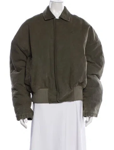 Pre-owned Jw Anderson Bomber Jacket In Green