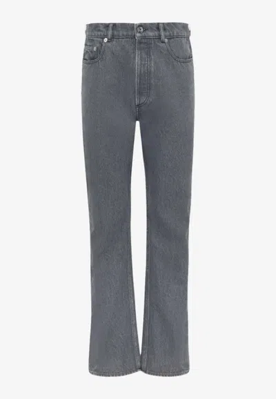 Jw Anderson Boot-cut Faded Jeans In Gray