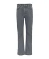 Jw Anderson Mens Light Grey Faded-wash Bootcut-leg Denim Jeans In Gray