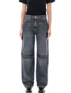 Jw Anderson Women's Bootcut Jeans In Grey