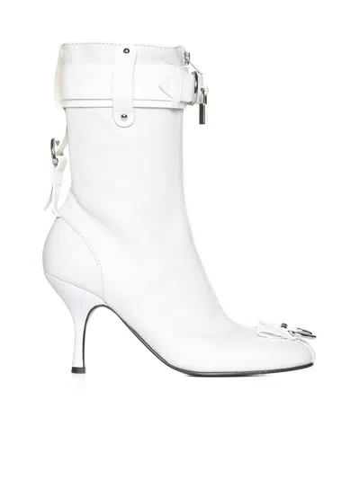 Jw Anderson Leather Boots In White