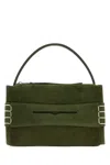 Jw Anderson W Anderson Womens Khaki Loafer Suede Shoulder Bag In Green