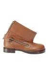 Jw Anderson Decorative Lateral Zip Boots In Brown