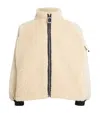 Jw Anderson Colour Block Fleece Track Top In Beige