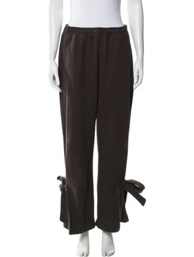 Pre-owned Jw Anderson Bow Accents Sweatpants In Brown