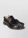 Jw Anderson Black Ruffle Leather Slip-on Loafers