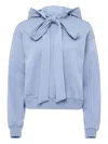 Jw Anderson Organic Cotton Hoodie In Blue