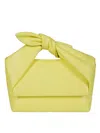 Jw Anderson Medium Bow Twister Tote Bag In Yellow