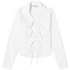 Jw Anderson Woman Shirt White Size 4 Cotton In White