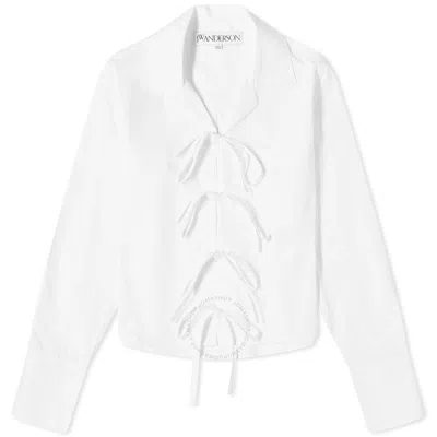 JW ANDERSON JW ANDERSON BOW TIE CROPPED SHIRT