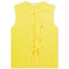 Jw Anderson Bow Tie Tank Top In Yellow