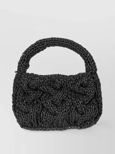 Jw Anderson Braided Knit Top Handle Bag