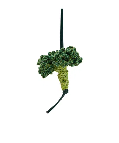 Jw Anderson Broccoli Crochet Cotton-knit Charm In Green
