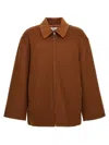 Jw Anderson J.w.anderson 'wire Puller' Short Coat In Brown