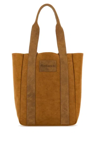 Jw Anderson Brown Canvas Tote Bag