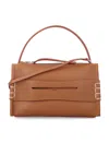 Jw Anderson Loafer Leather Shoulder Bag With Detachable Strap In Brown