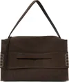Jw Anderson Brown Large Loafer Suede Bag In 600 Brown