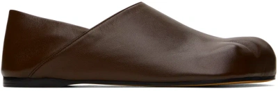 Jw Anderson Brown Paw Loafers In 19195-200-brown