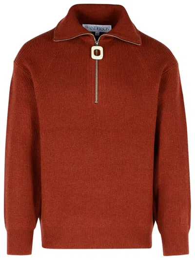 Jw Anderson J.w. Anderson Brown Polyamide Blend Sweater