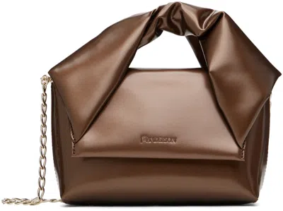 JW ANDERSON BROWN SMALL TWISTER BAG 