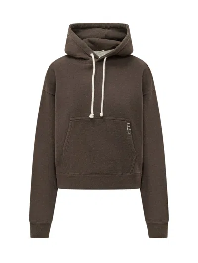 Jw Anderson Women Brown Solid Hood Sweatshirt