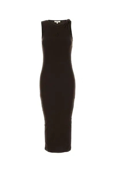 JW ANDERSON JW ANDERSON BROWN STRETCH COTTON DRESS
