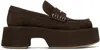 Jw Anderson 50mm Platform Suede Loafers In 600