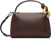 Jw Anderson J.w. Anderson Brown Leather Small Jwa Corner Handbag In Brown