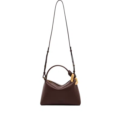 Jw Anderson Brown Leather Small Jwa Corner Handbag
