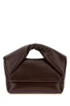 Jw Anderson Chocolate Nappa Leather Medium Twister Handbag In Brown