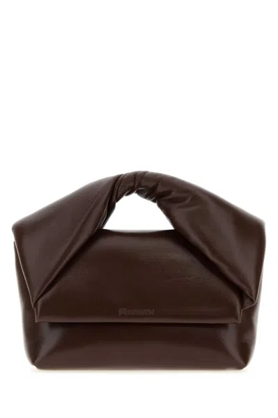 JW ANDERSON BROWN TWISTER MEDIUM HANDBAG
